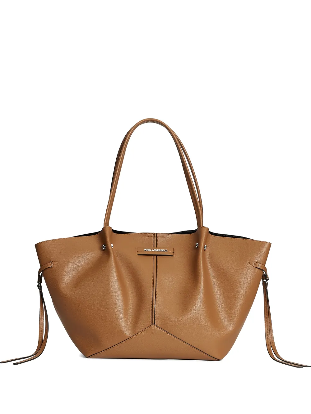 Karl Lagerfeld top-handle tote bag - Marrone