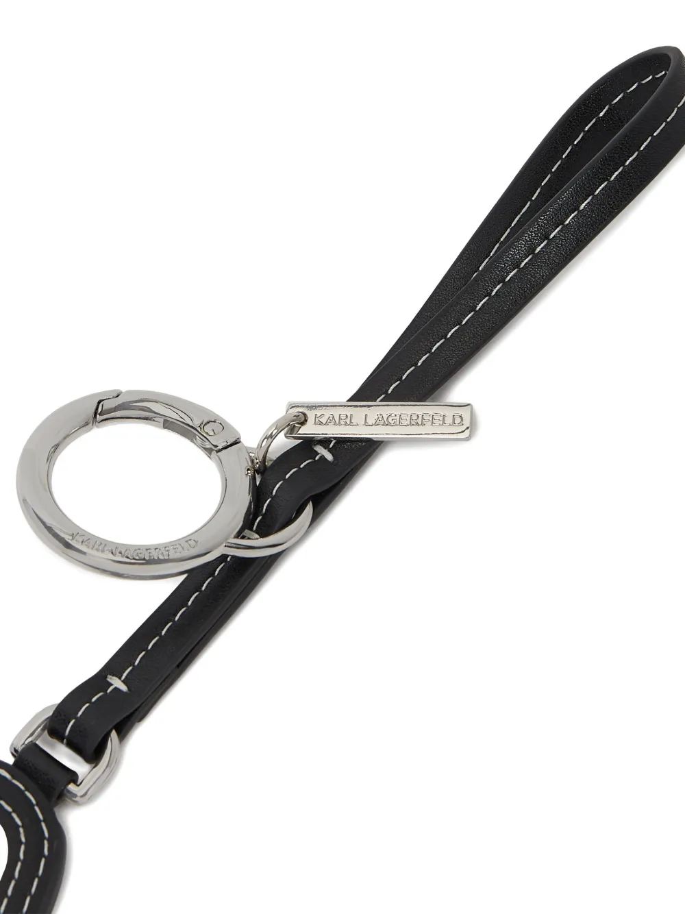 Karl Lagerfeld Geruite sleutelhanger Zwart