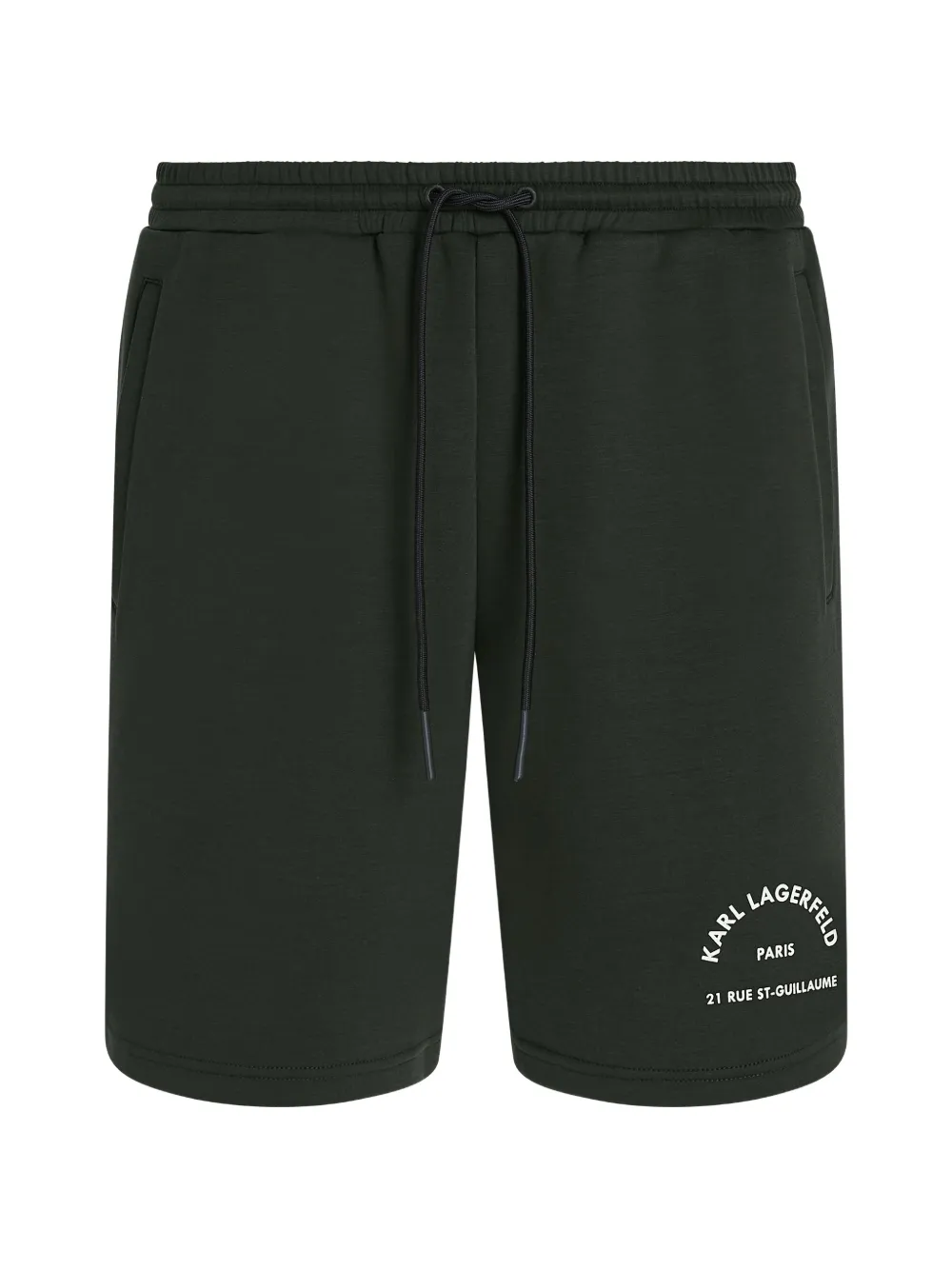Karl Lagerfeld Shorts Rue St-Guillaume con logo - Verde