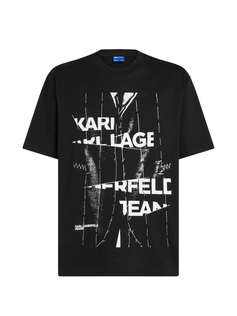 Karl Lagerfeld Jeans T-shirt met logoprint Zwart