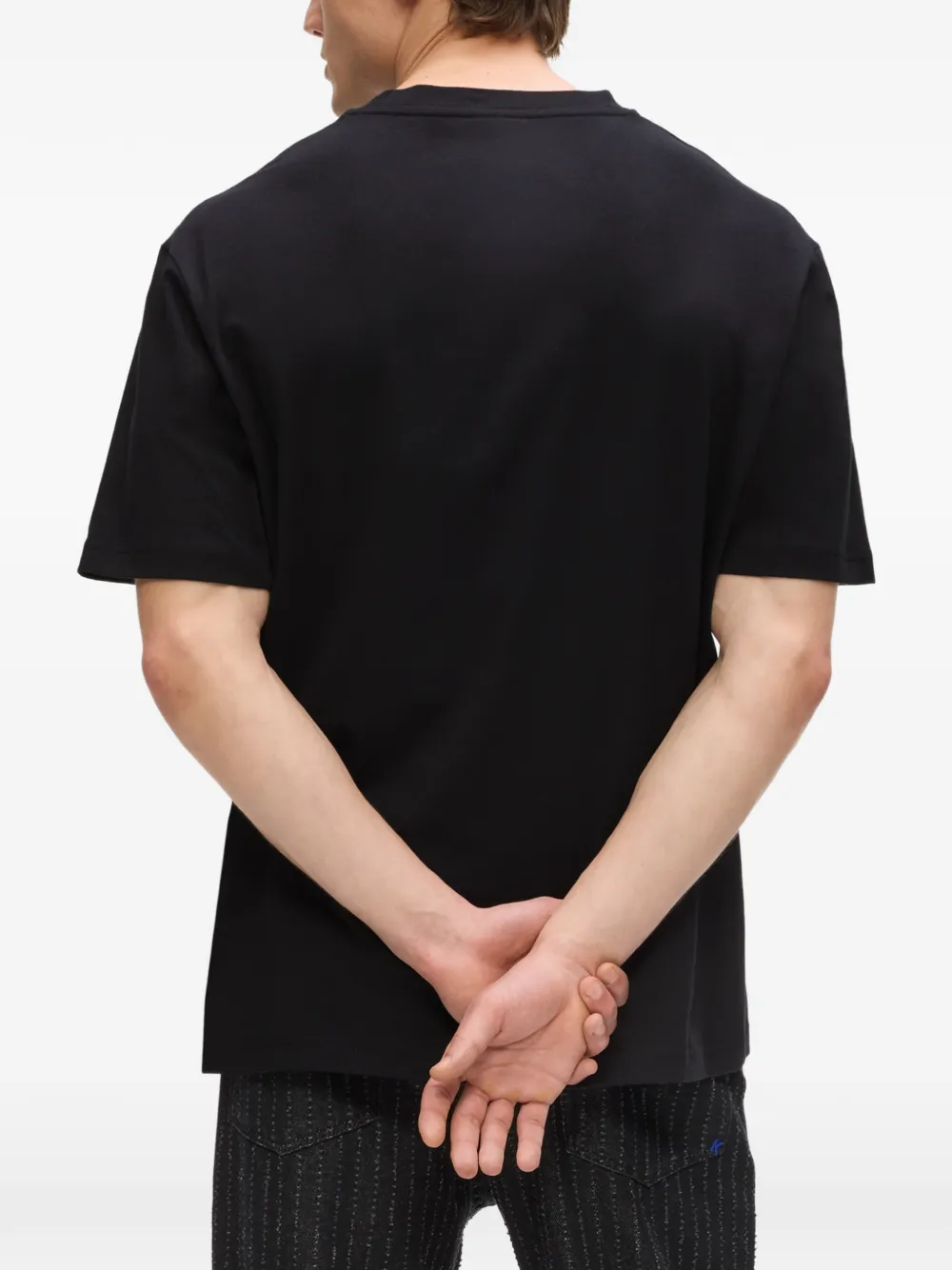 Karl Lagerfeld Jeans T-shirt met logoprint Zwart