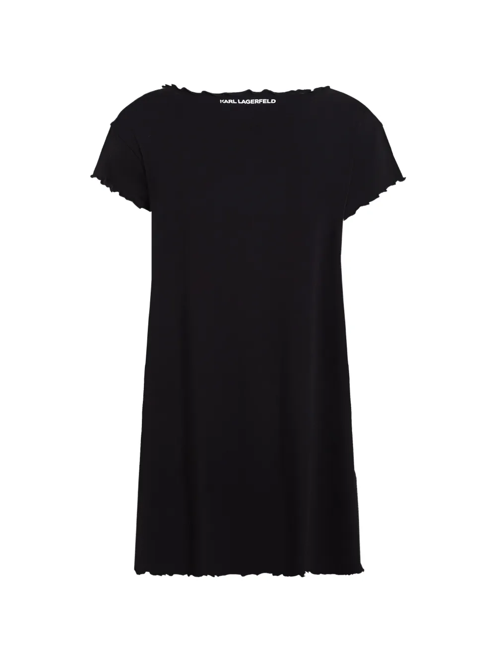 Karl Lagerfeld Ikon Choupette katoenen pyjamashirt met strik-detail Zwart