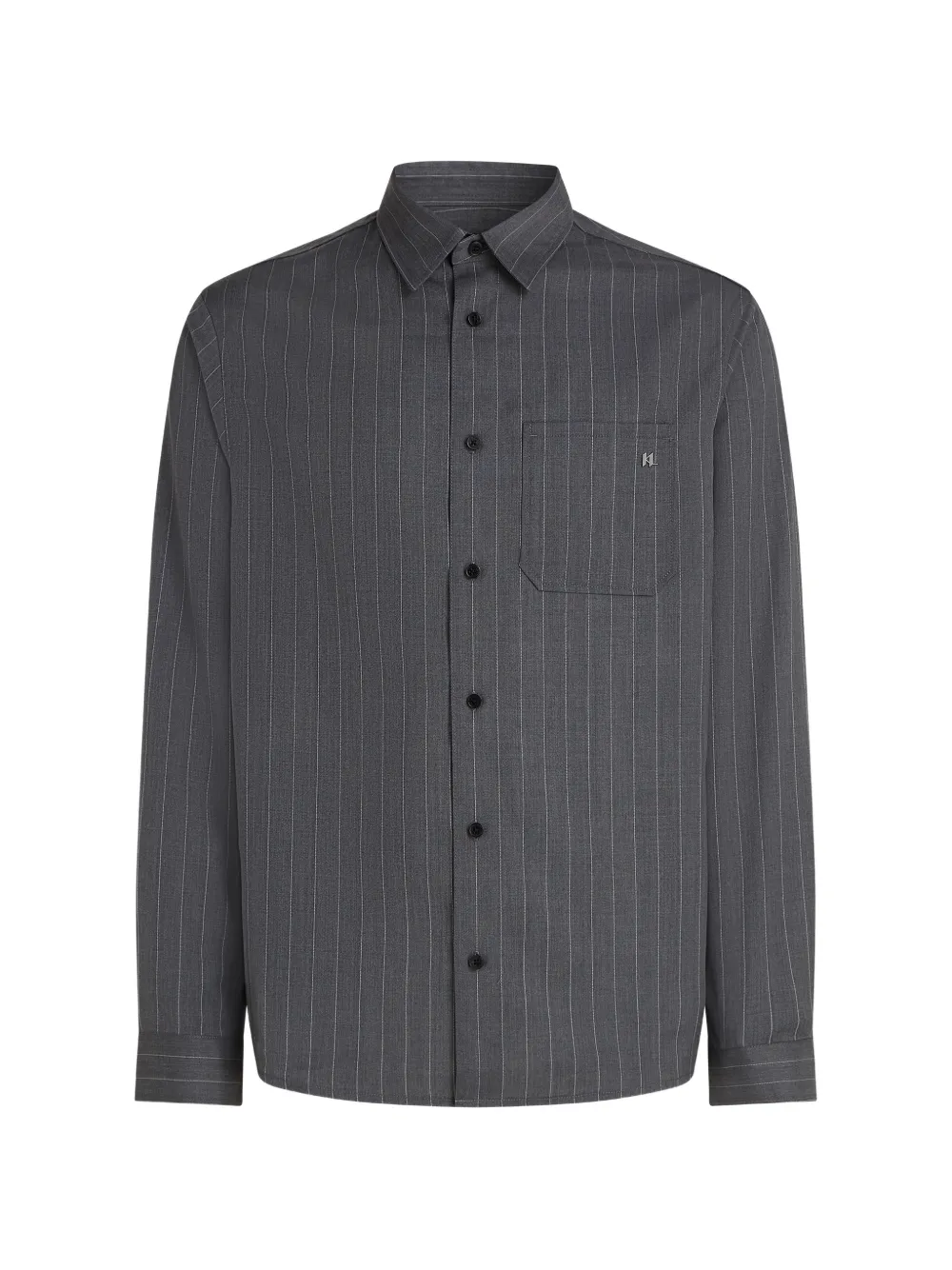 Karl Lagerfeld Camicia gessata - Grigio