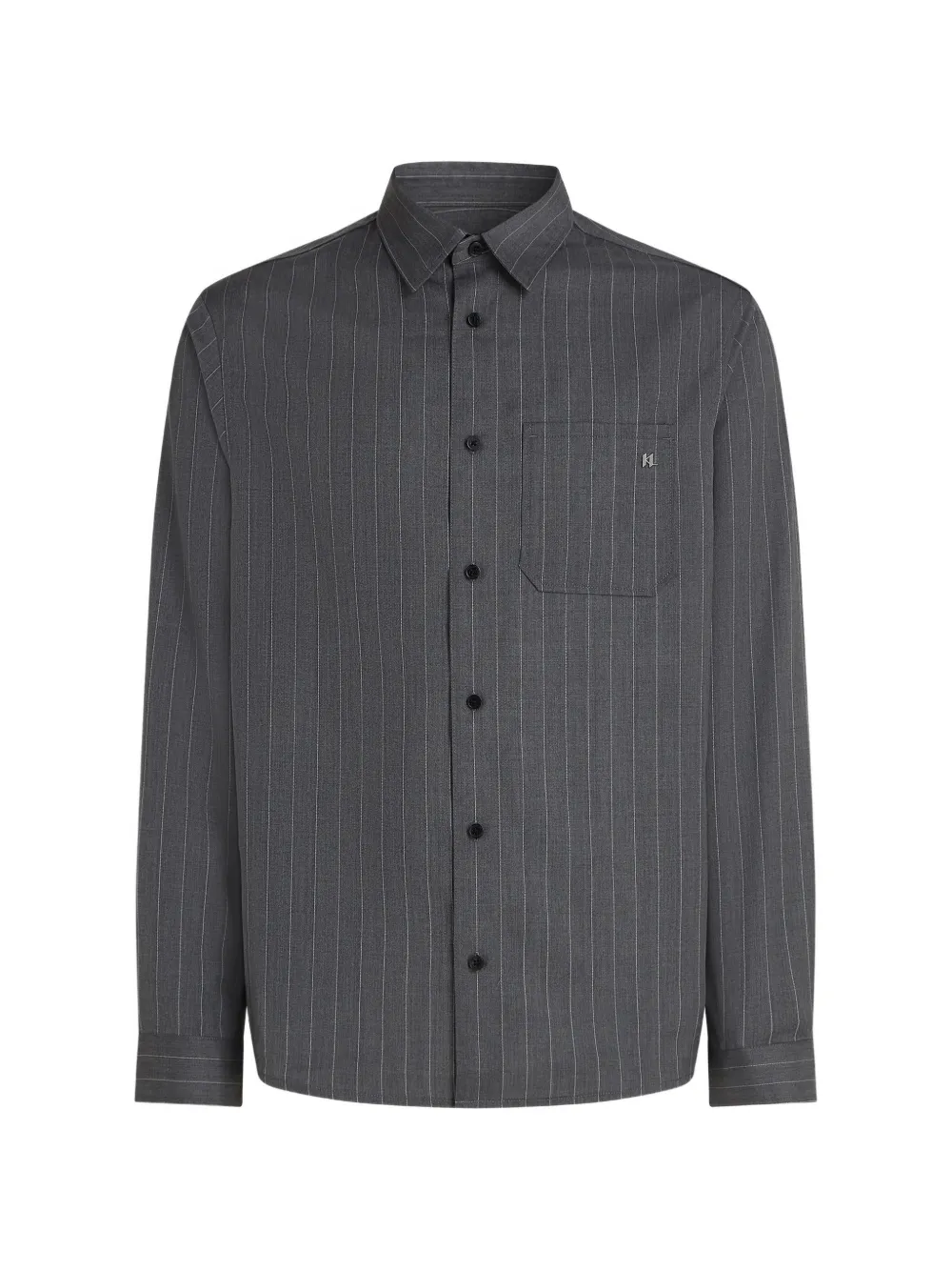 Karl Lagerfeld Camicia gessata - Grigio