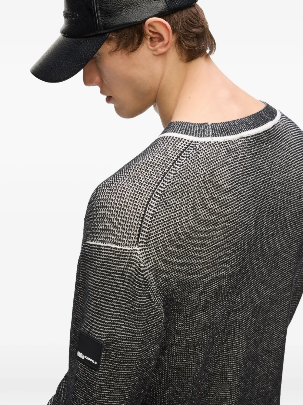 Karl Lagerfeld Jeans Trui met logopatch Zwart