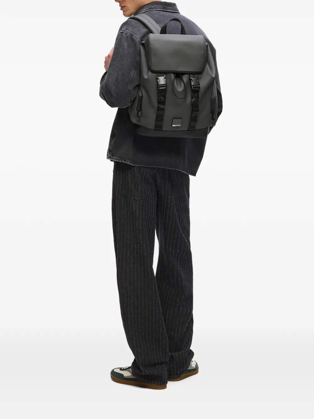 Karl Lagerfeld Jeans Venture rugzak met gespband Grijs