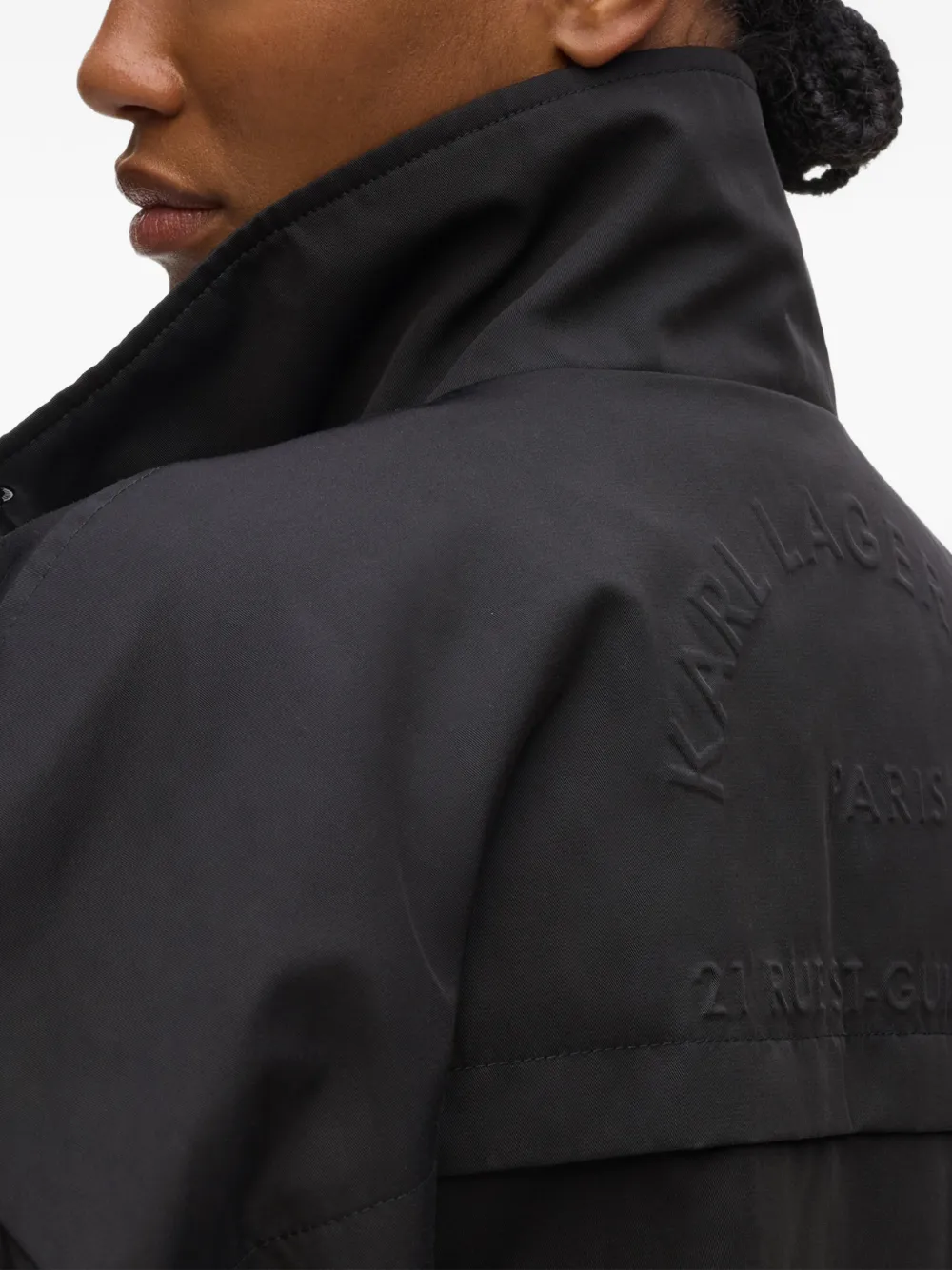 Karl Lagerfeld Rue St-Guillaume jack met print Zwart