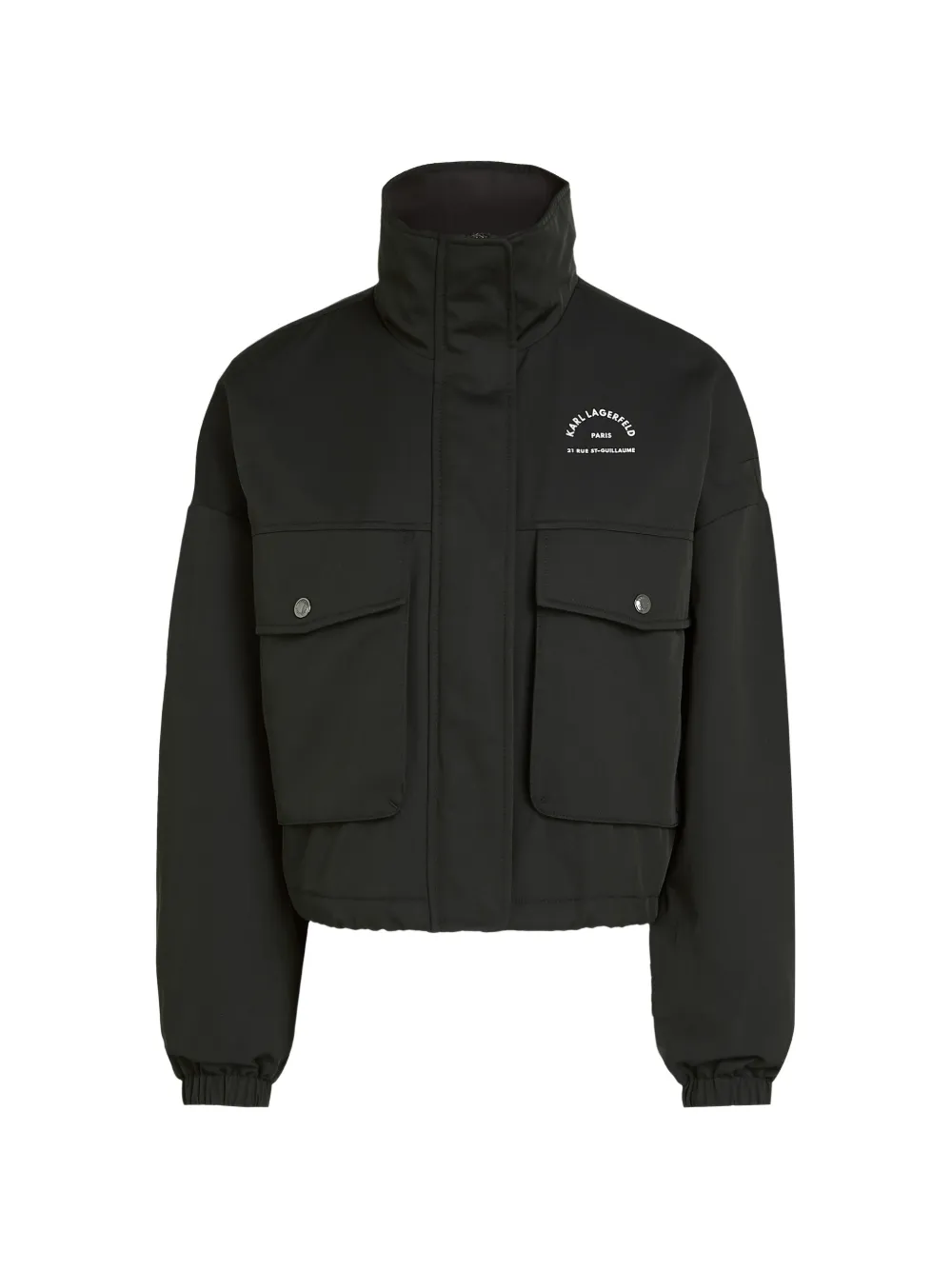 Karl Lagerfeld Rue St-Guillaume-print jacket - Nero