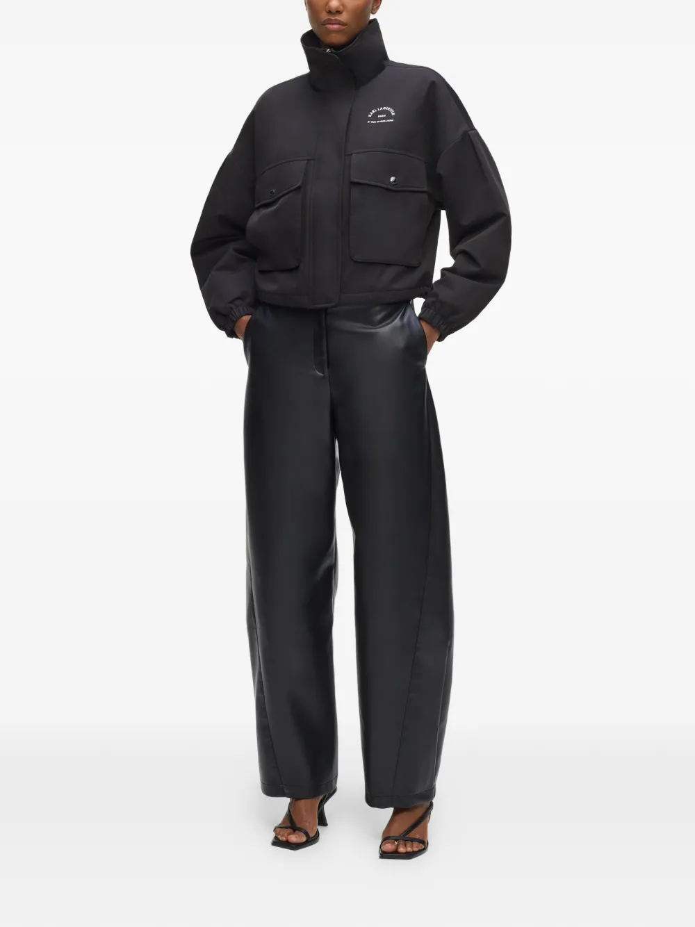 Karl Lagerfeld Rue St-Guillaume jack met print Zwart