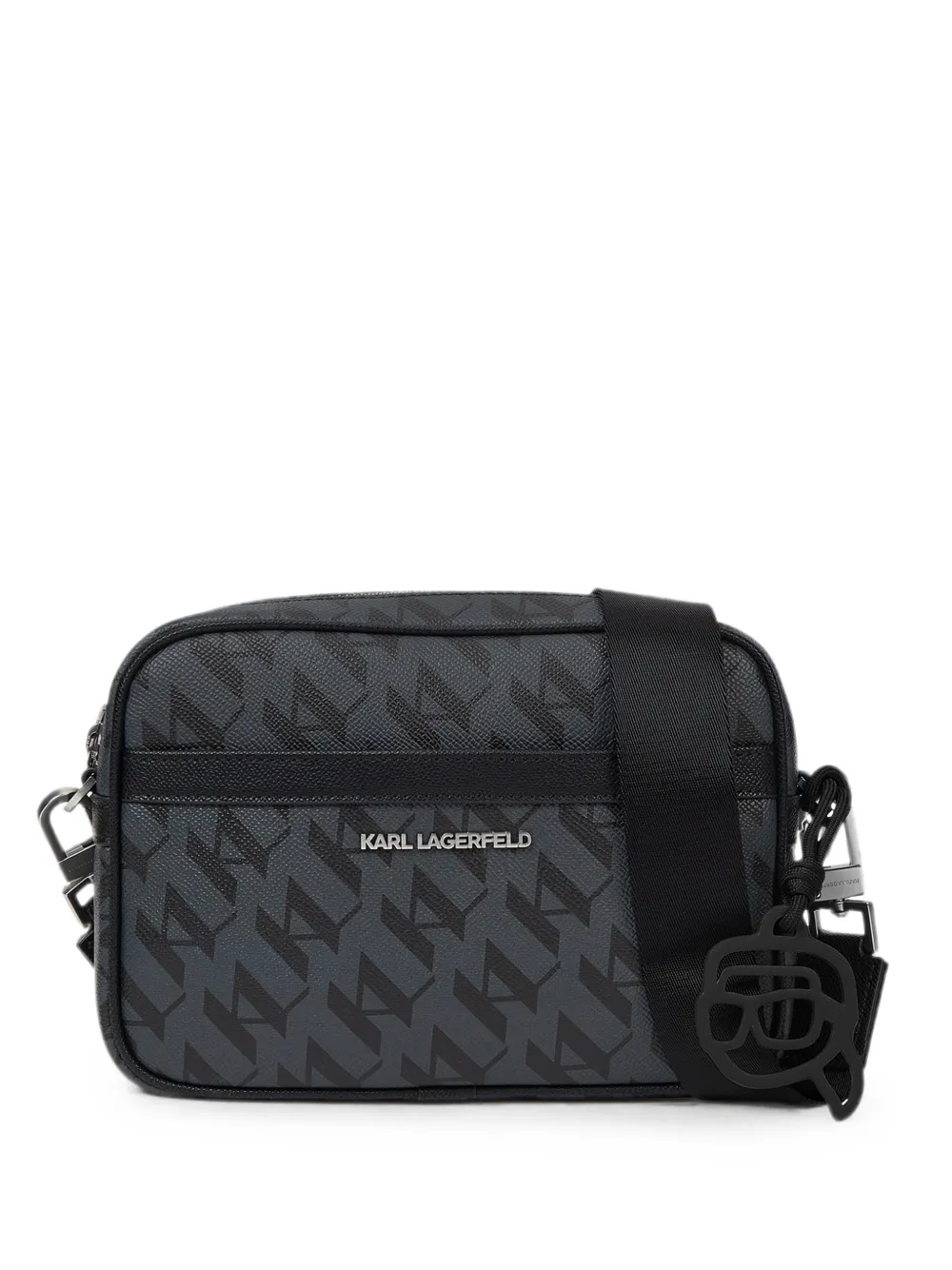 Karl Lagerfeld Ikon Monogram messenger bag - Grau