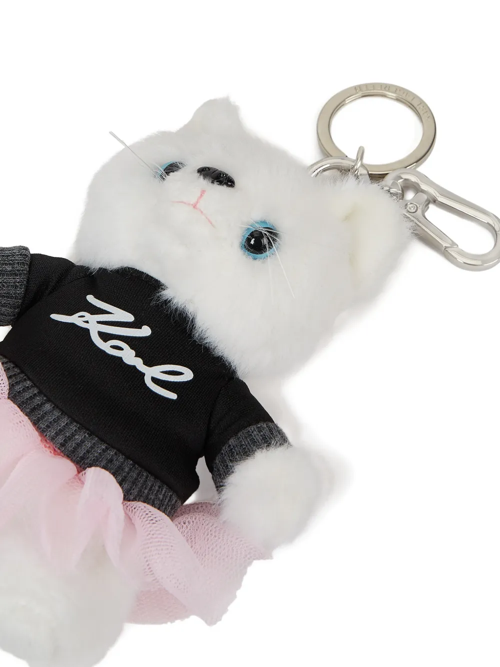 Karl Lagerfeld Ikon Choupette knuffel sleutelhanger Wit