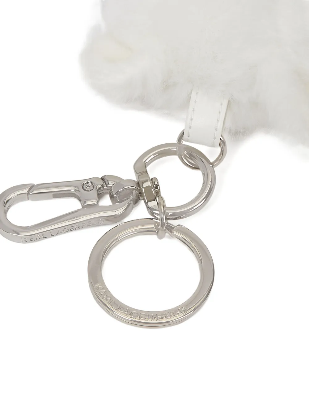 Karl Lagerfeld Ikon Choupette knuffel sleutelhanger Wit