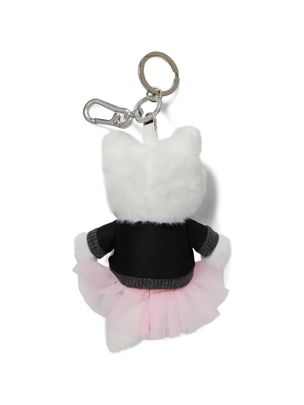 Karl Lagerfeld Ikon Choupette knuffel sleutelhanger Wit
