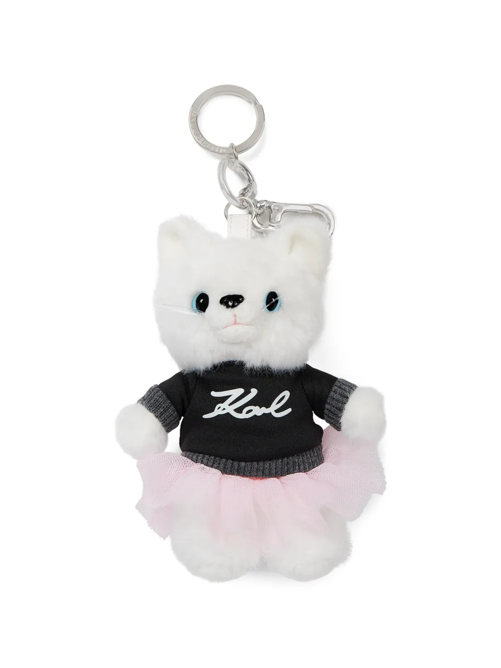 Karl Lagerfeld Ikon Choupette plush keyring - White