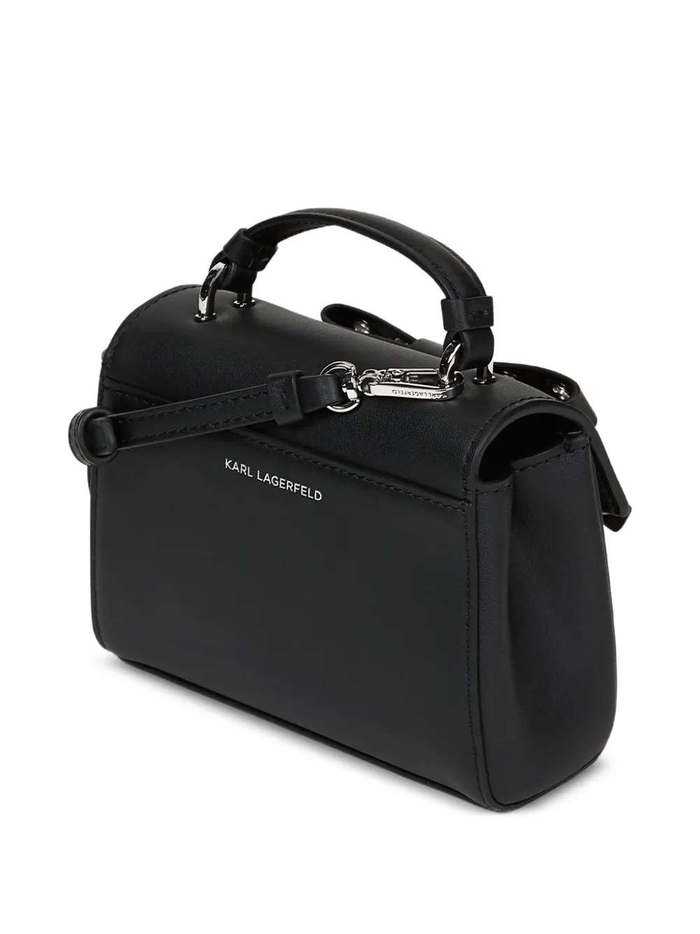 Karl Lagerfeld K Autograph tas verfraaid met ringlets en handgreep Zwart