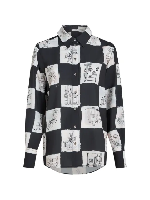 Karl Lagerfeld Hemd mit Schachbrett-Print