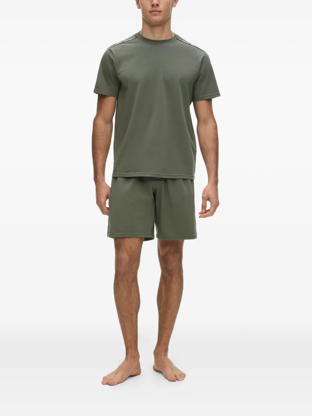 Karl Lagerfeld Pyjama met logodetail Groen