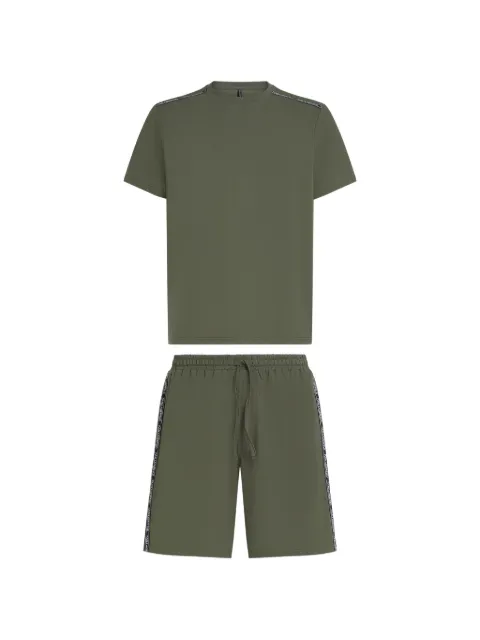 Karl Lagerfeld logo-tape pajamas set