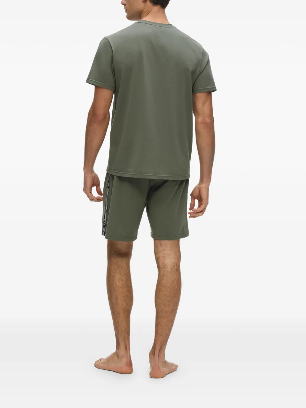 Karl Lagerfeld Pyjama met logodetail Groen