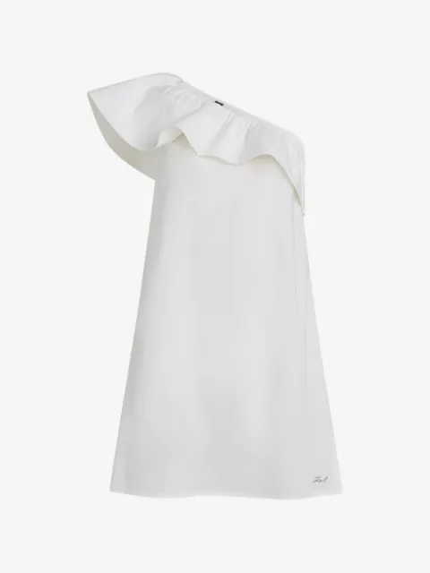 Karl Lagerfeld ruffled one-shoulder beach dress
