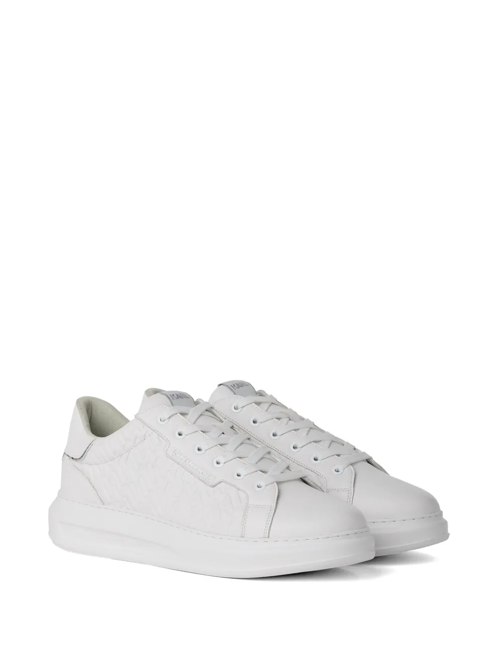 Karl Lagerfeld Kapri sneakers met monogram Wit
