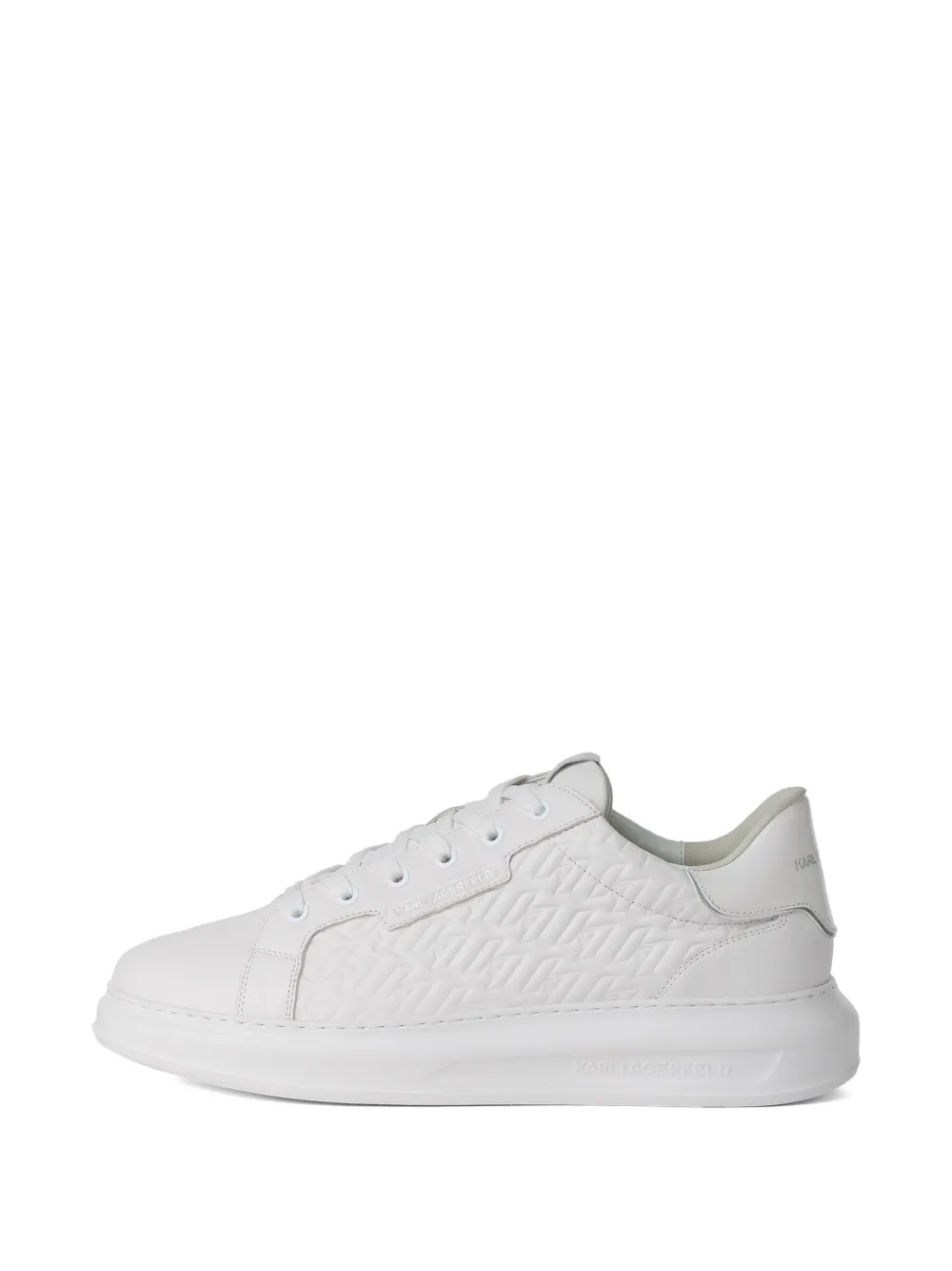 Karl Lagerfeld Kapri sneakers met monogram Wit