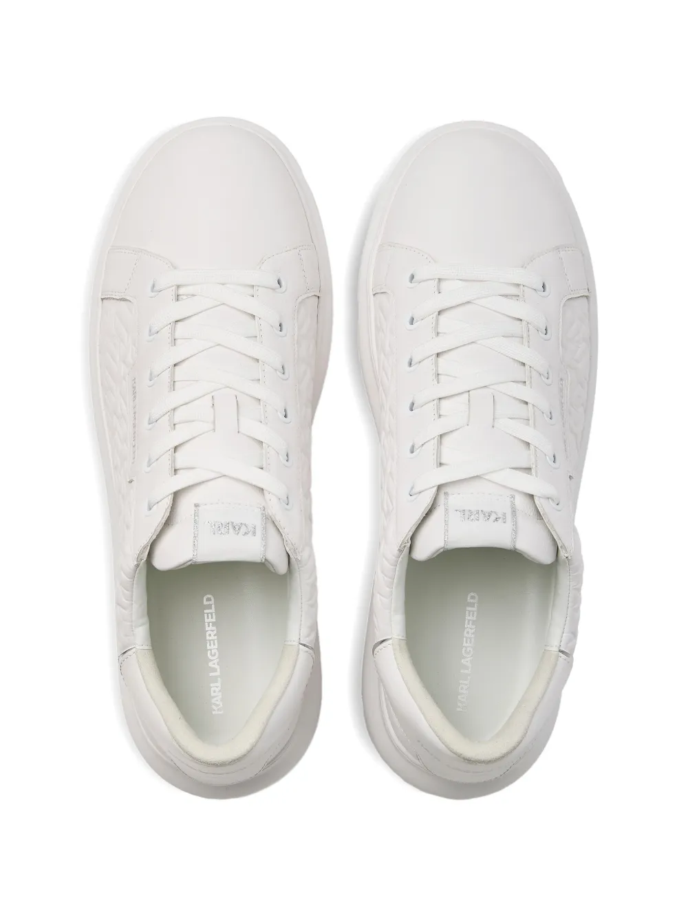 Karl Lagerfeld Kapri sneakers met monogram Wit