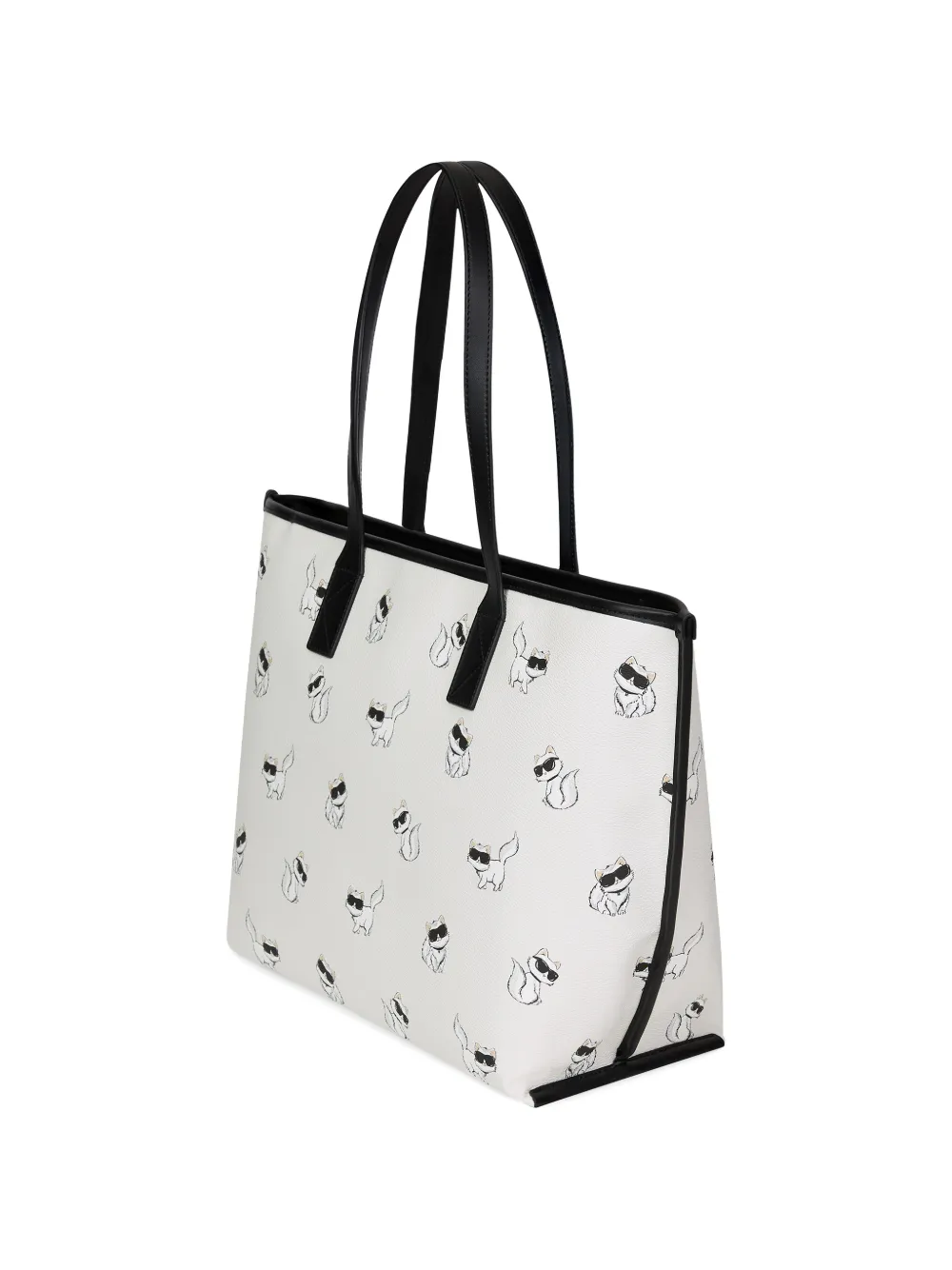Karl Lagerfeld Ikon Choupette shopper Wit