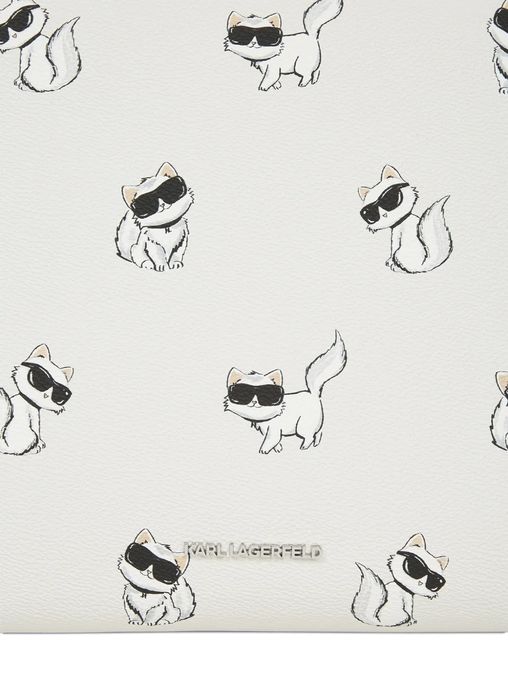 Karl Lagerfeld Ikon Choupette shopper Wit