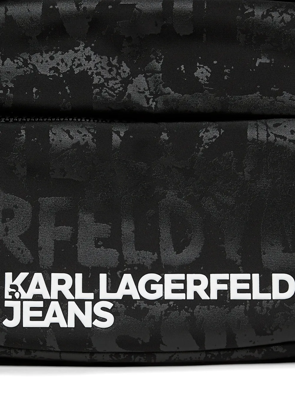 Karl Lagerfeld Jeans Cameratas met logoprint Zwart