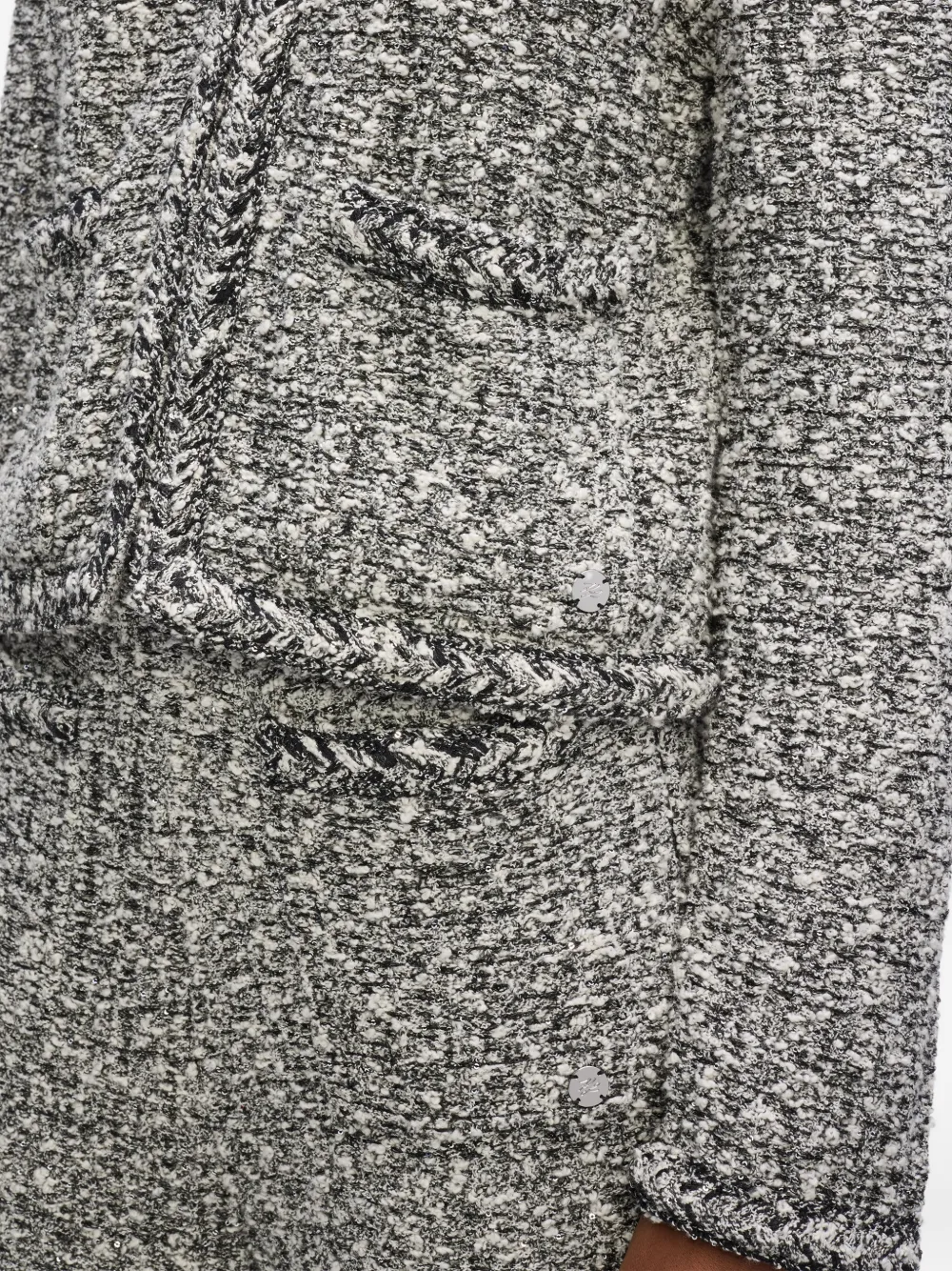 Karl Lagerfeld Bouclé vest Wit