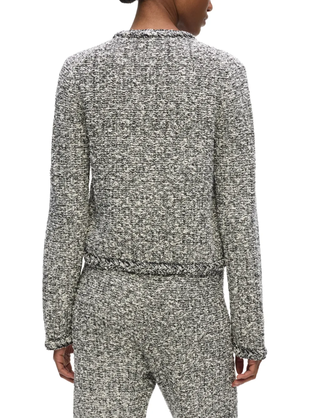 Karl Lagerfeld Bouclé vest Wit