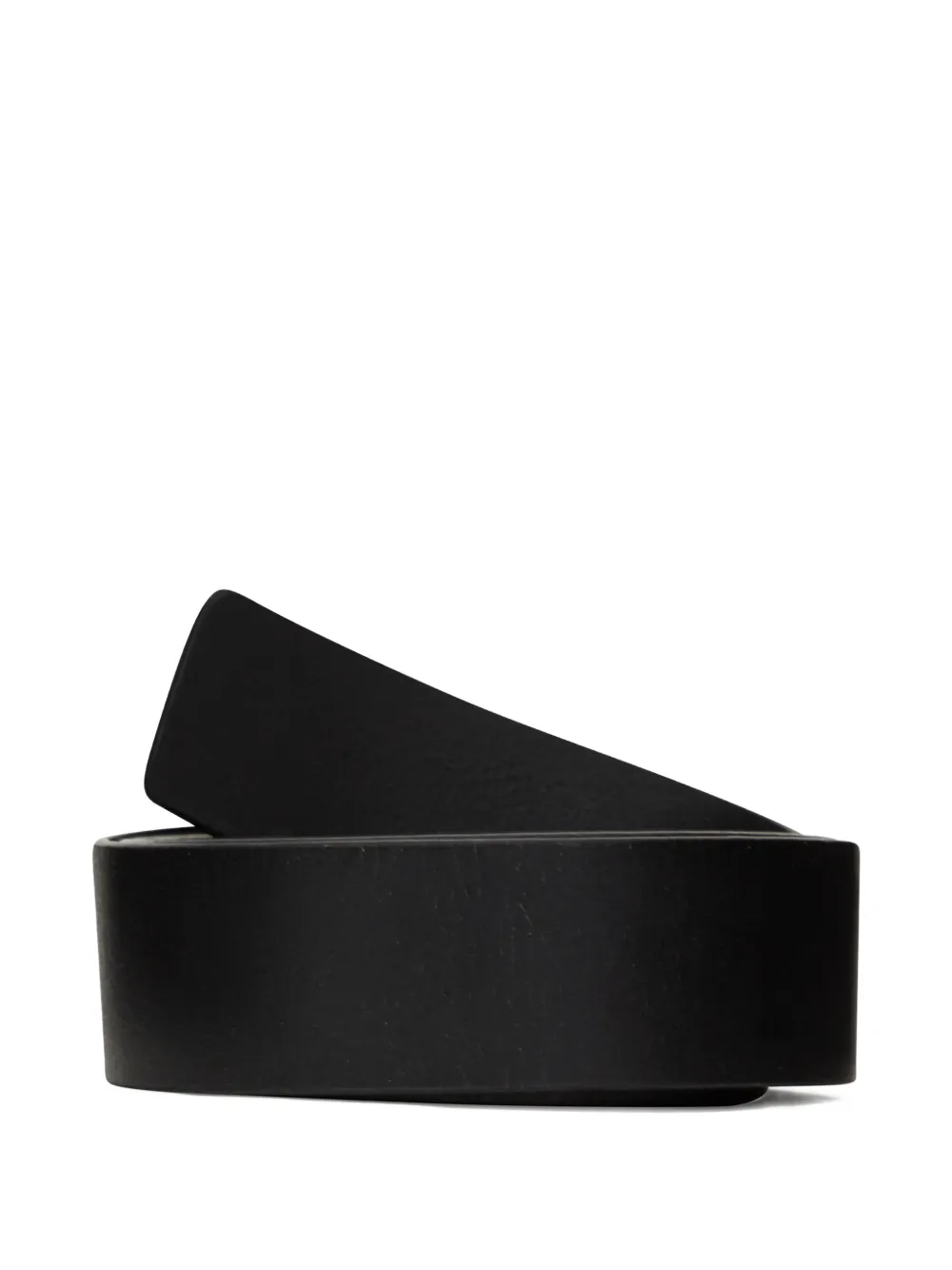 Karl Lagerfeld Jeans Leren riem met gegraveerd logo Zwart
