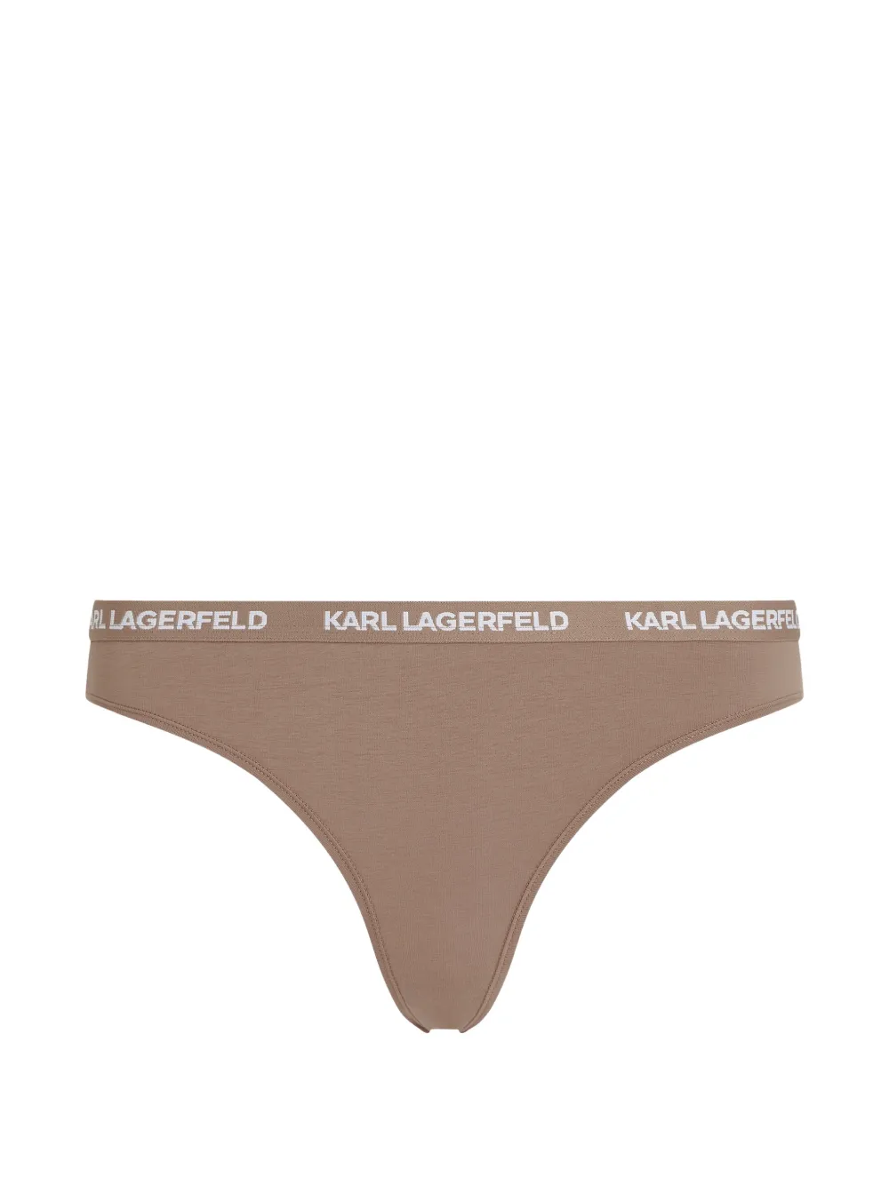 Karl Lagerfeld Drie boxershorts met logoband Beige