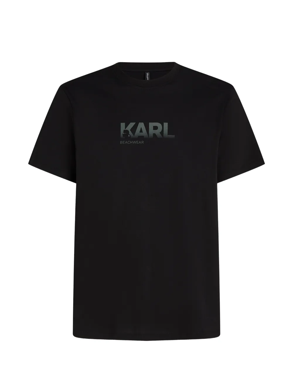 Karl Lagerfeld ombre-print logo T-shirt - Nero