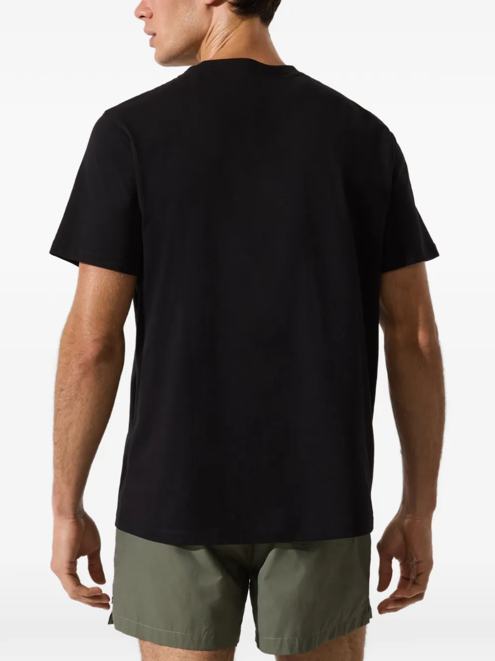 Karl Lagerfeld T-shirt met ombré print en logo Zwart