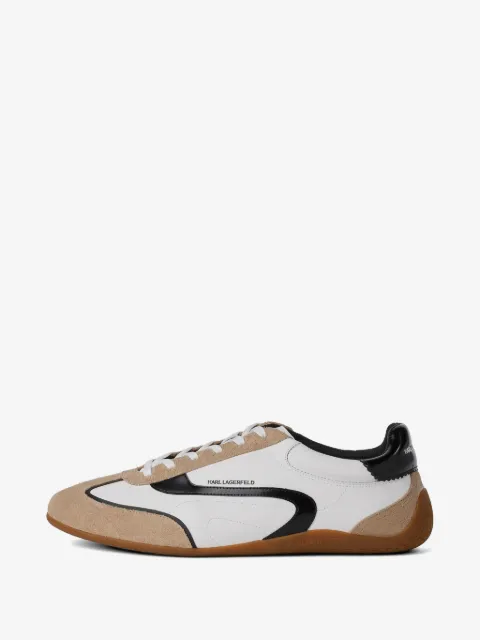Karl Lagerfeld Jeans tenis Devon de piel con paneles