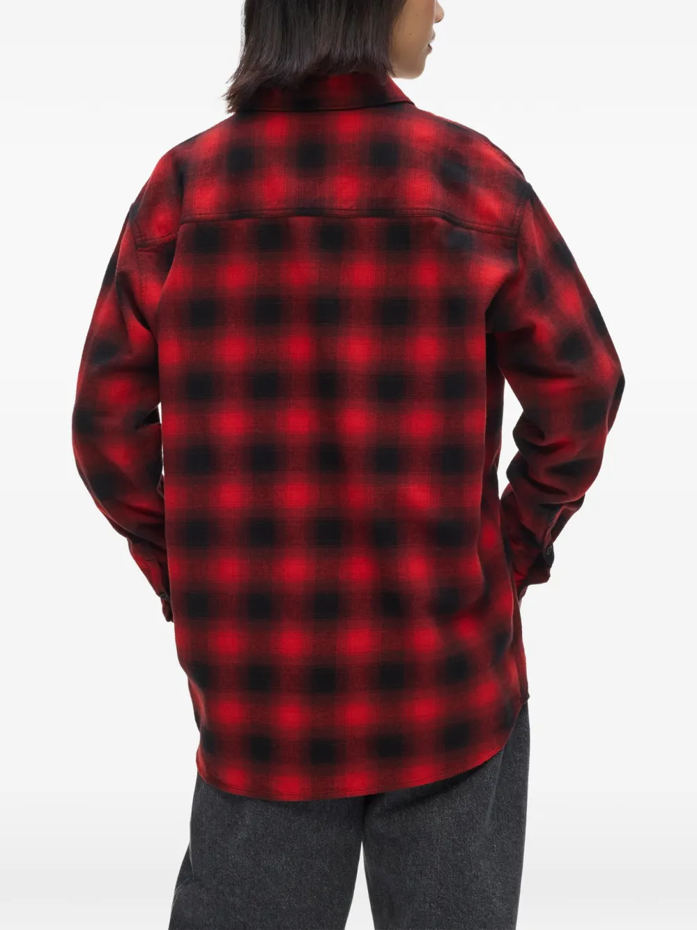 Karl Lagerfeld Jeans Geruit katoenen shirtjack Rood