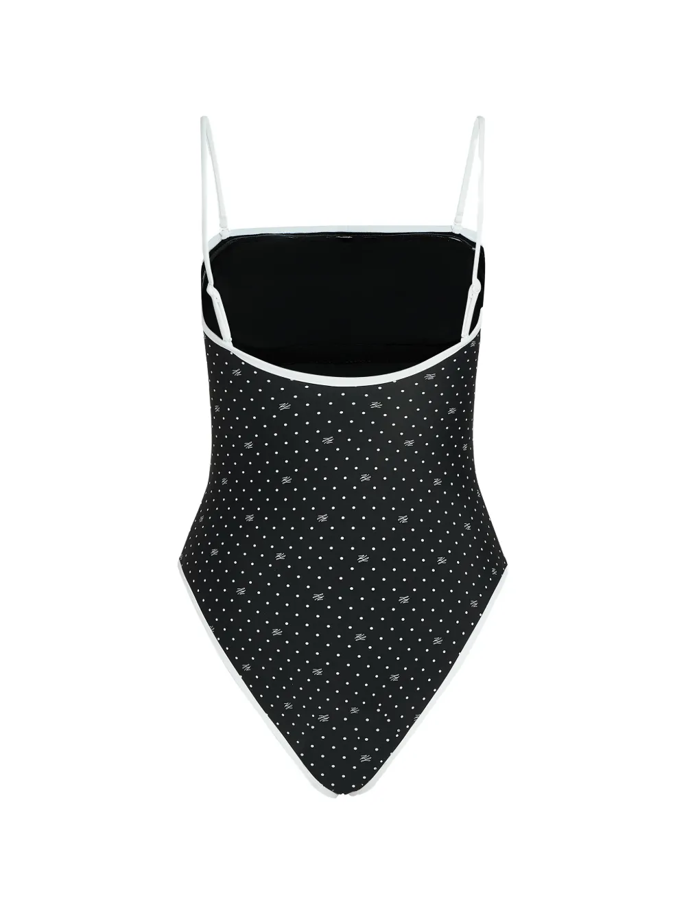 Karl Lagerfeld Badpak met stippen Zwart