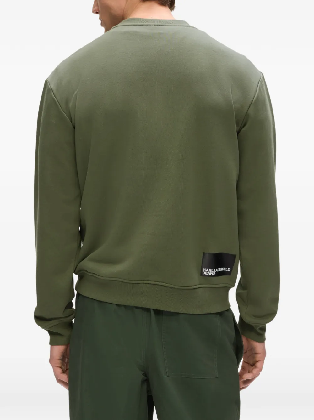 Karl Lagerfeld Jeans Sweater met logoprint Groen