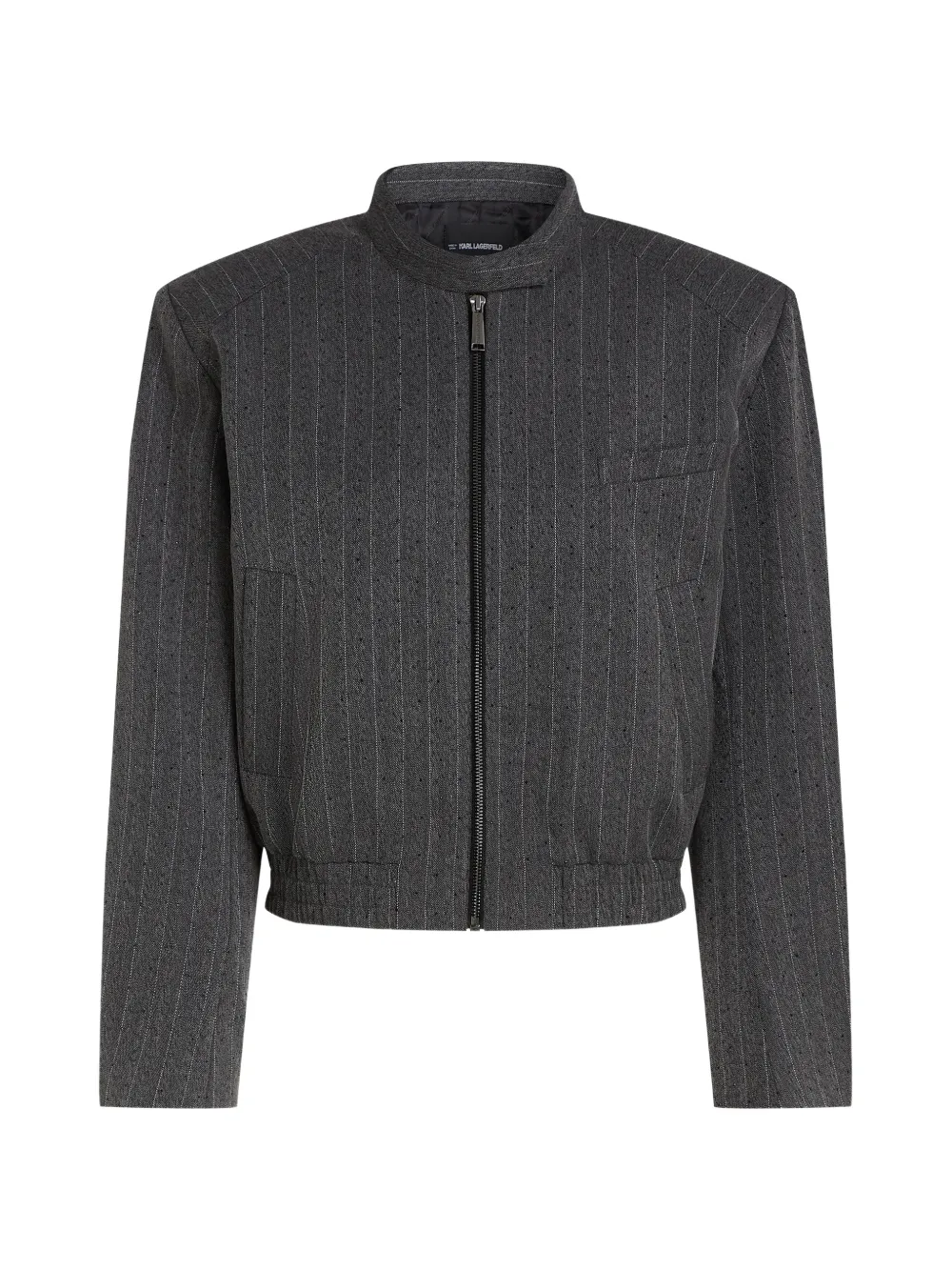 Karl Lagerfeld Klassische Jacke mit Nadelstreifen - Grau
