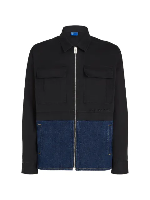 Karl Lagerfeld Jeans ミックスパネル シャツジャケット