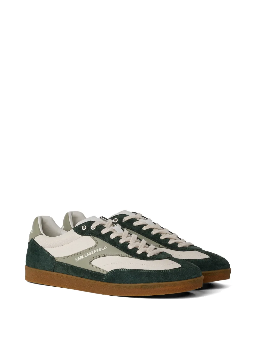 Karl Lagerfeld Kandidate leren sneakers Groen