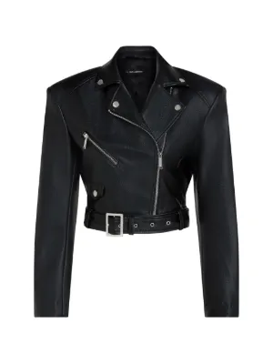 Armani Exchange レザー ライダースジャケット | ブラック | FARFETCH JP