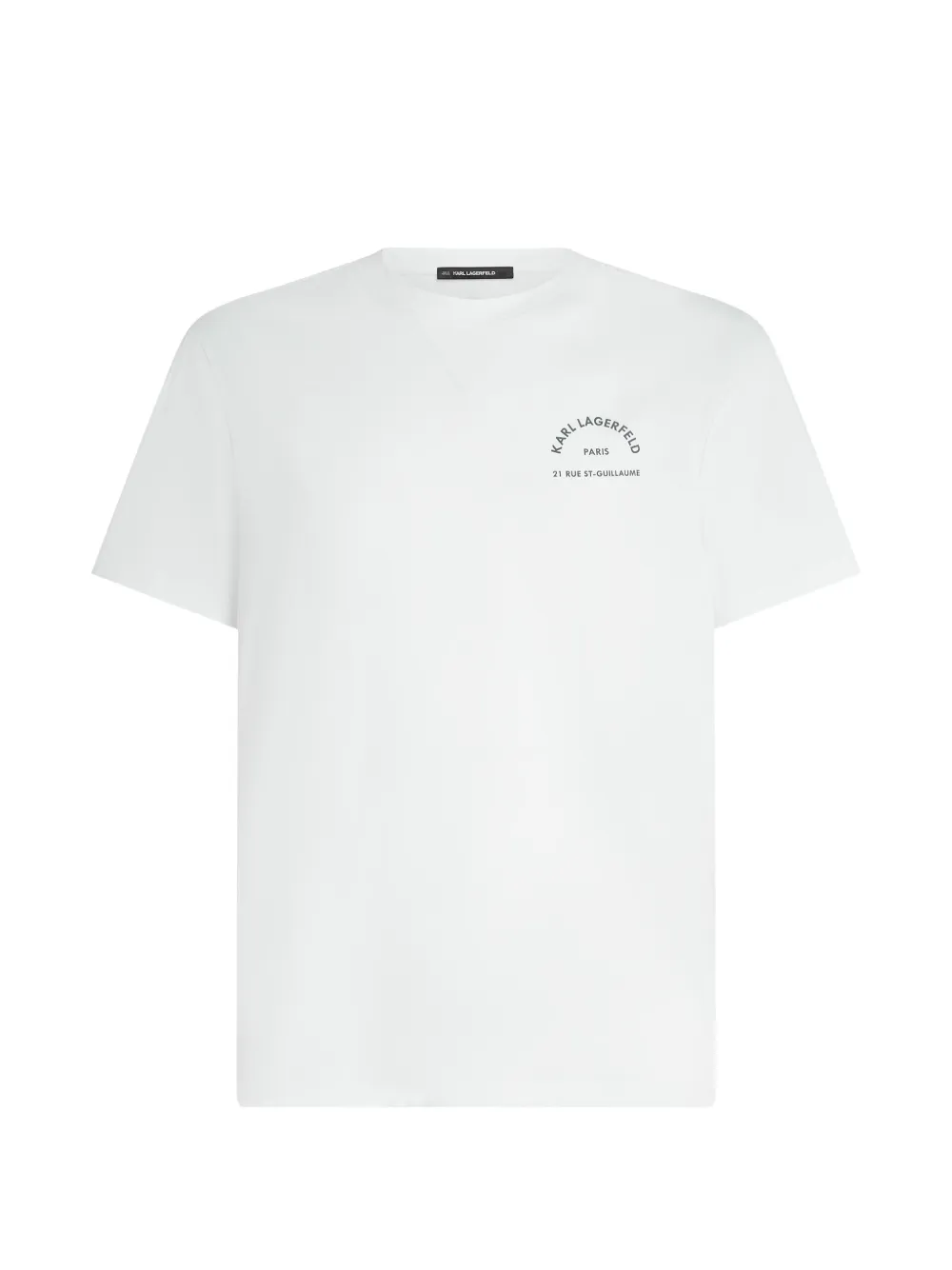 Karl Lagerfeld Rue St-Guillaume crew-neck T-shirt - Bianco