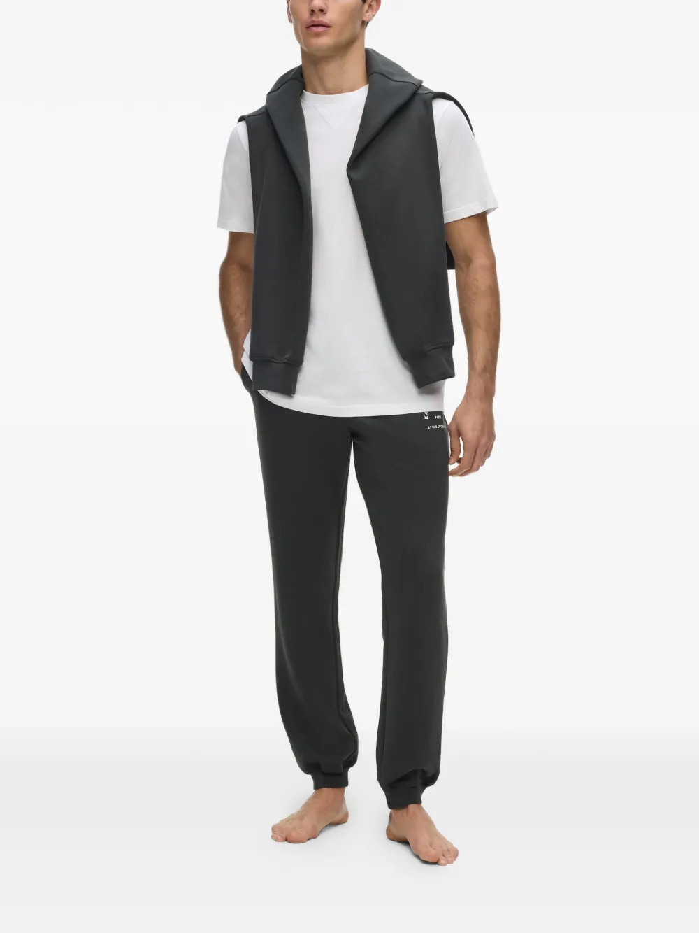 Karl Lagerfeld Rue St-Guillaume T-shirt met ronde hals Wit