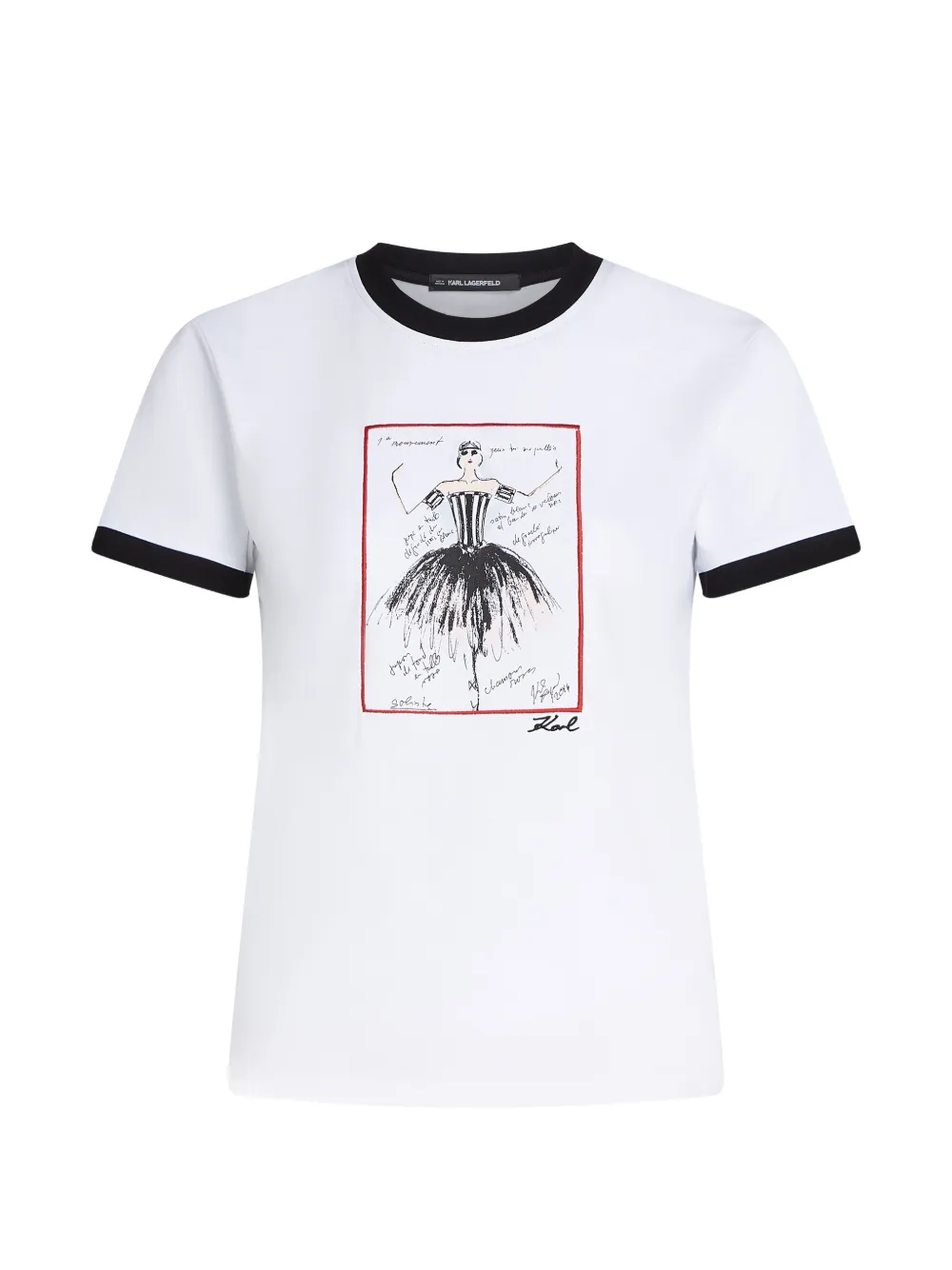 Karl Lagerfeld Le Ballet T-shirt - Bianco