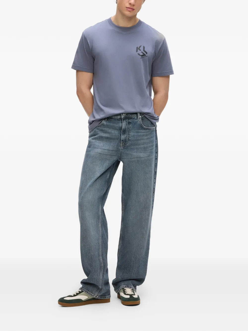 Karl Lagerfeld Jeans Ruimvallende jeans Blauw