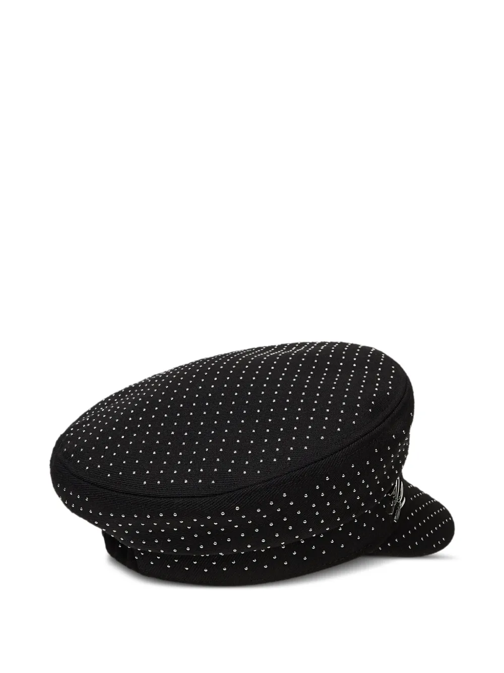 Karl Lagerfeld K Autograph bakerboy pet verfraaid met studs Zwart