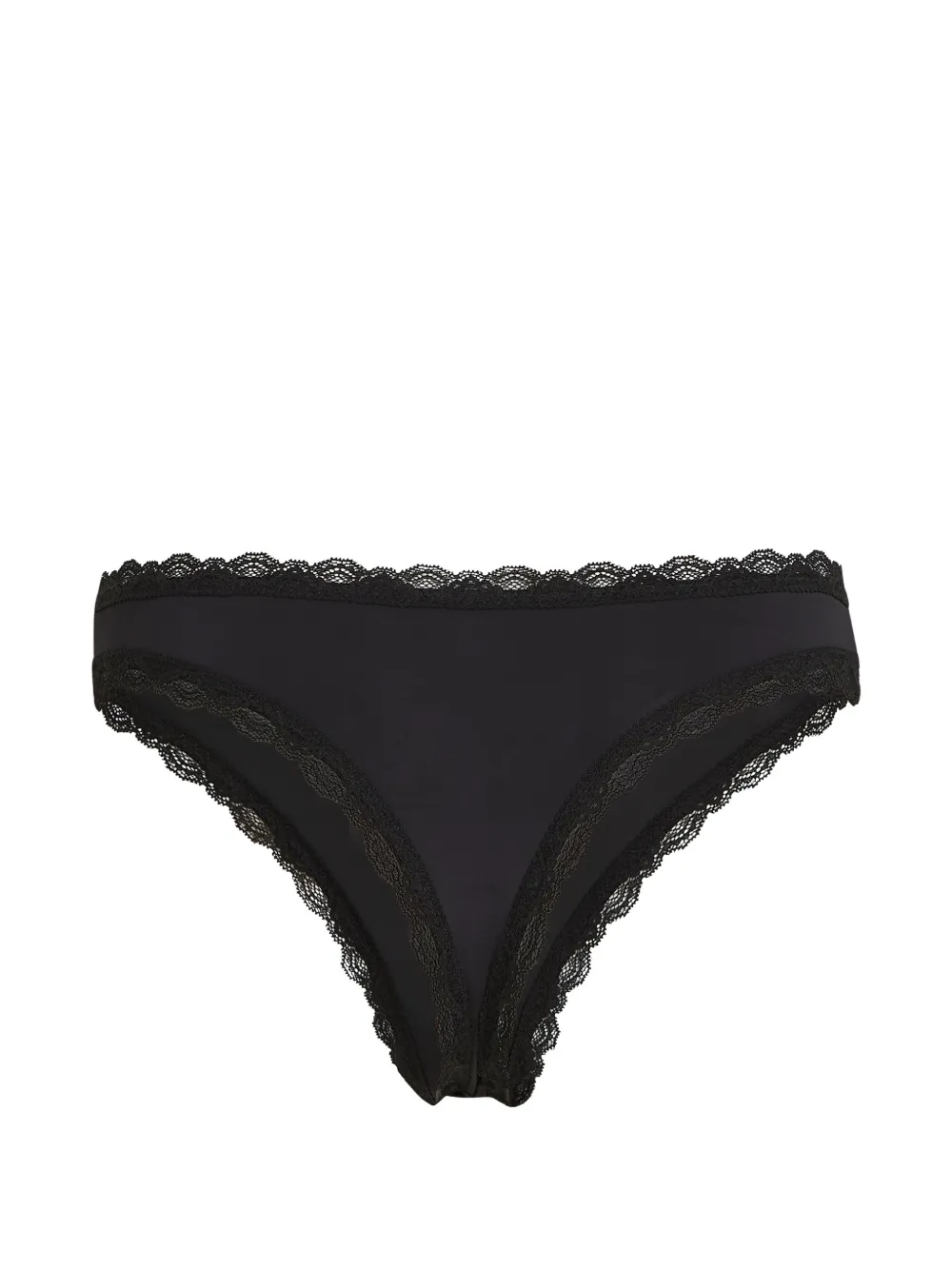 Karl Lagerfeld Drie Signature strings met kanten afwerking Zwart
